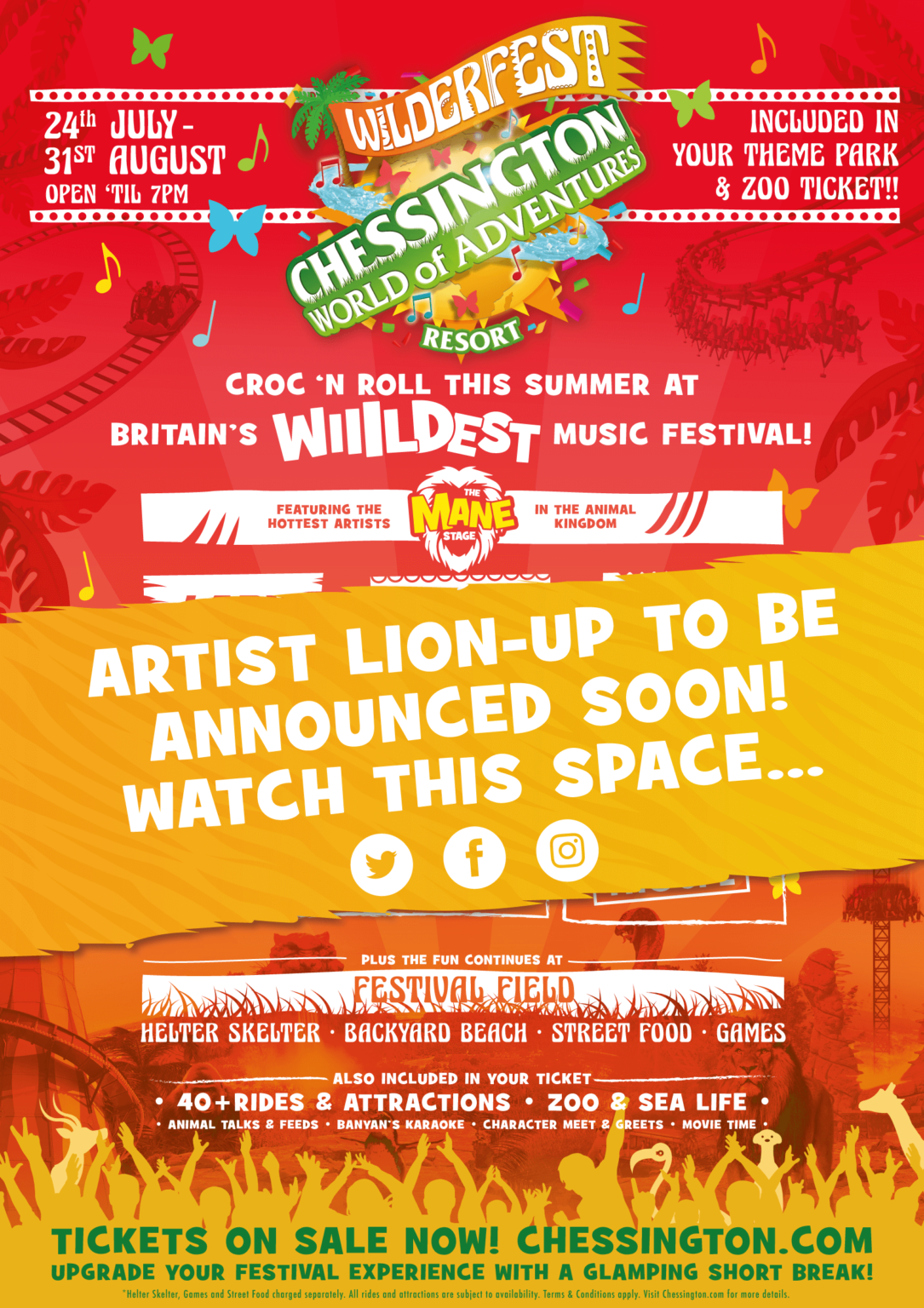 Chessington WoA Wilderfest Event ThemeParkRM