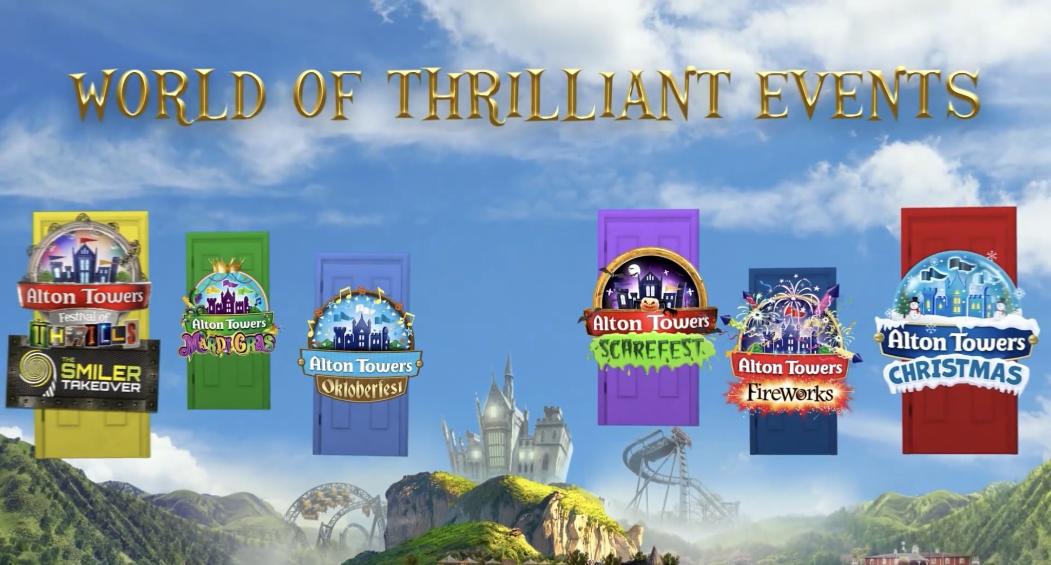 Alton Towers 2023 Events ThemeParkRM