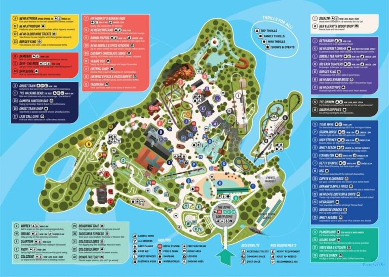 Thorpe Park 24 Map